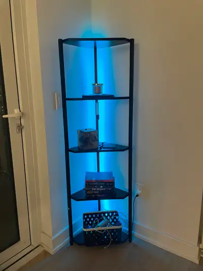 5-tier backlit corner shelf, View more