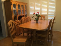 Dining room Set with Buffet and Hutch