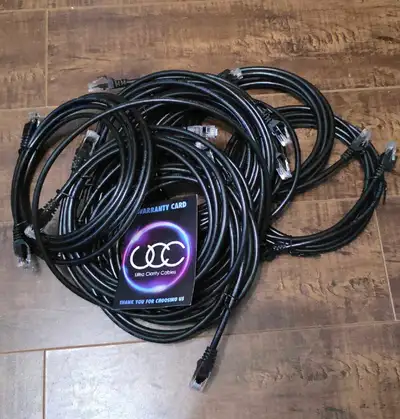 8x Cat 6 Ethernet Network 8ft Cables - Brand New, View more