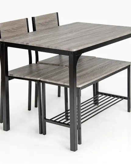 Dining Table Set for 4, Kitchen Table with Bench and Chairs in Dining Tables & Sets in Markham / York Region - Image 4