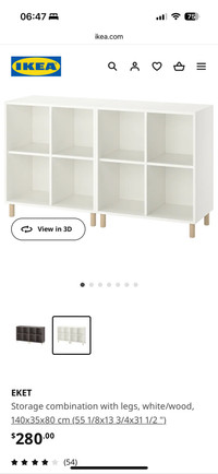 IKEA Eket double shelving