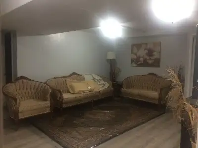 Furnished private basement apartment Near schools, plazas, and all essentials 2 bedrooms with large...