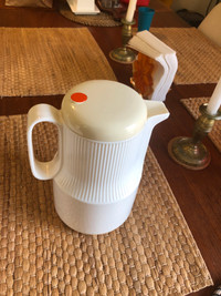 Mid Century Modern White Dr Zimmerman Thermos West Germany