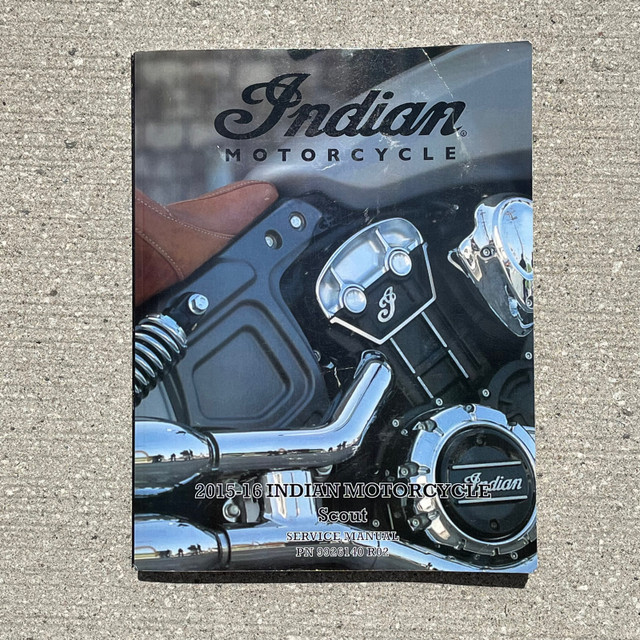 Service Manual for 2015-2016 Indian Scout in Street, Cruisers & Choppers in Hamilton