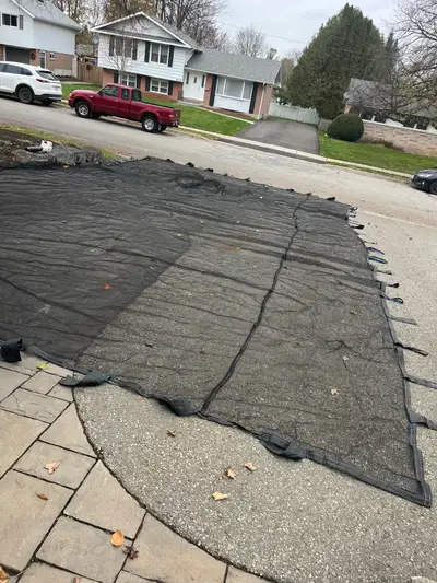 23' ft x 36' ft Rectangular Leaf Net In Ground Pool Cover $80