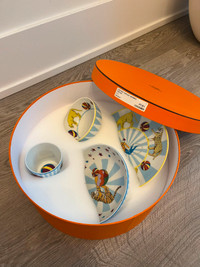 Hermes Kids' Dinnerware Gift Set - Porcelain Cir set of 4 pieces