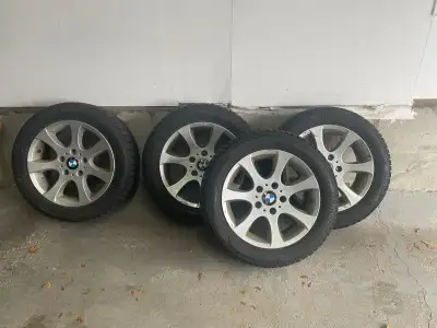 Selling a full set of Bridgestone Blizzak winter tires mounted on original BMW alloy rims. They came...