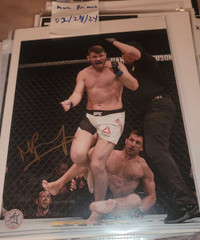 Michael Bisping signed 8x10 picture (COA) UFC MMA / Photo signée
