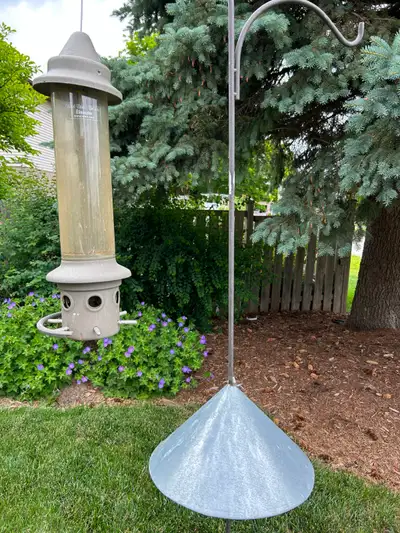 2 X Garden Poles + Bird Feeder, View more