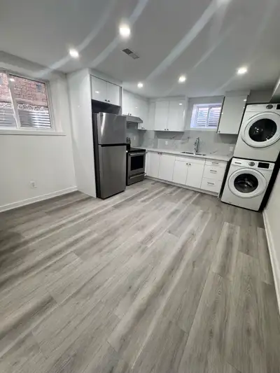 3 Bedroom Legal basement -separate Entrance - own in unit Laundry - Modern Kitchen - Open area for L...