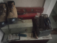  Toolboxes full Workman tools boots ect ladder 12'