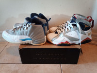 Air Jordan Retro 7 and 12.