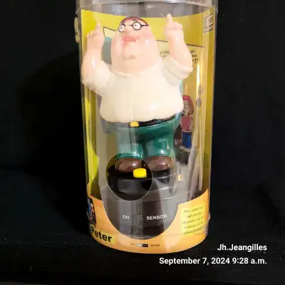 2005 Vintage Family Guy Decoration Figure Dashboard Mount ( Talking Peter ) Very Collectibles , neve...