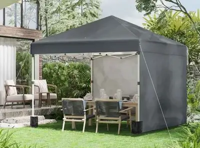 Pop up 10x10 Canopy with 2 sidewalls, View more