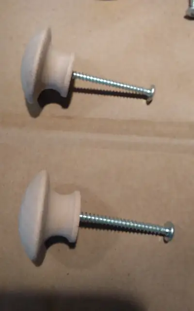6 wooden pulls/knobs for closet doors-$5, View more