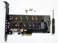 M.2 PCI-E 3.0 X4 Adapter Card NVMe SATA 22110 2280 2260