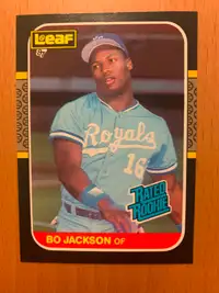 1987 Bo Jackson Leaf Baseball Rookie Card - Pack Fresh MINT