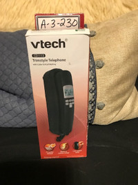 Vtech Trimstyle Corded Telephone with Caller ID (CD1113BK)
