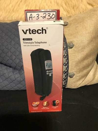 Vtech Trimstyle Corded Telephone with Caller ID (CD1113BK), View more