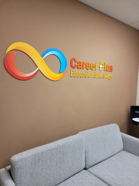 BUSINESS  SIGNS - OFFICE RECEPTION WALL SIGN