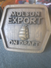 Molson Export draft sign