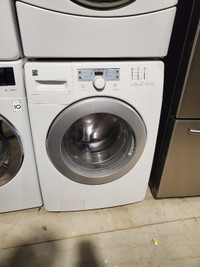 WHITE 27 inch width front load washer washing machine