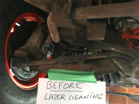 Undercarriage Laser Rust Removal - Rust Vaporized!
