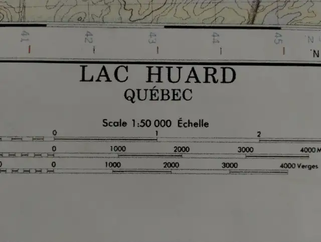 CARTE TOPOGRAPHIQUE LAC POULIN- DE- COURVAL ET PLUSIEURS AUTRES, in Fishing, Camping & Outdoors in Saguenay - Image 4