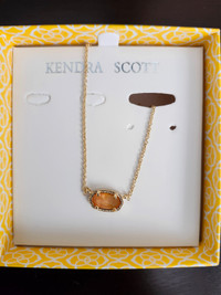 KENDRA SCOTT Gold Yellow Kyocera Opal Necklace
