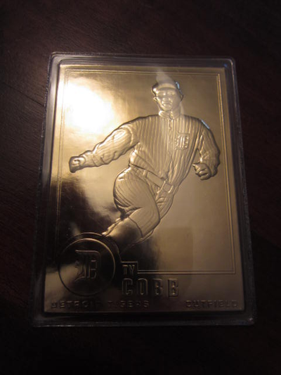 Ty Cobb Danbury Mint Sealed 22 kt Gold Card #49 Detroit Tigers, View more