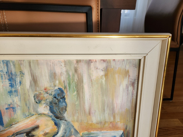 Toile/tableau/peinture école impressionniste orginal painting dans Art et objets de collection  à Laval/Rive Nord - Image 3