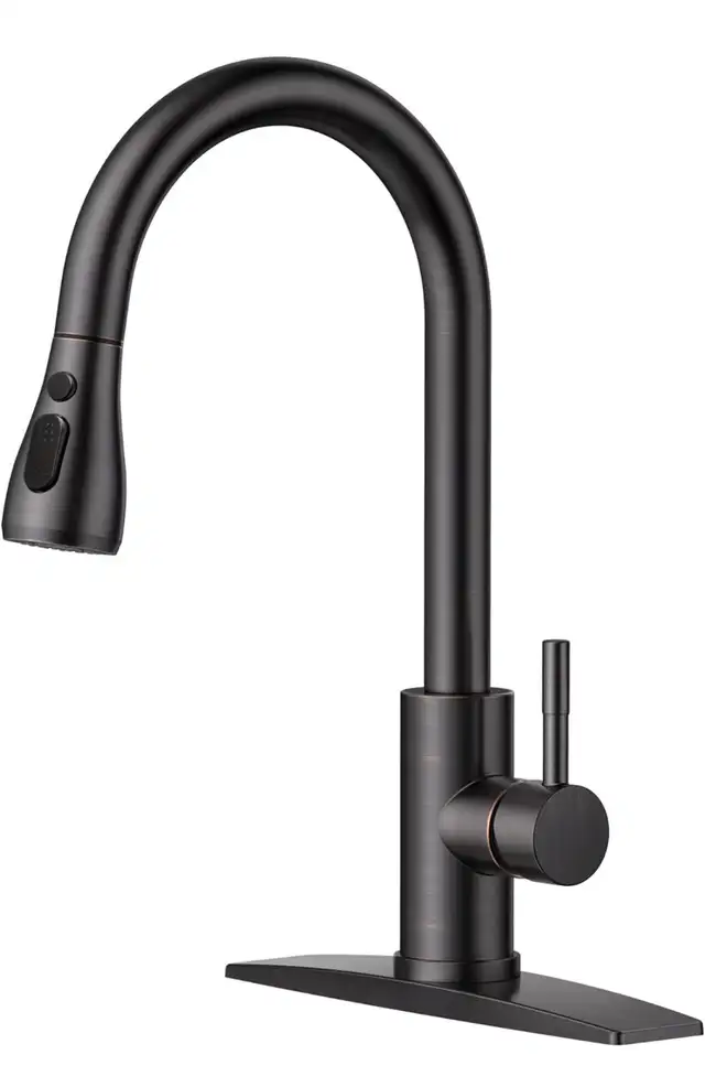 Kitchen Faucet with Pull Down Sprayer, High Arc Single Handle Ki in Painting & Paint Supplies in Hamilton - Image 2