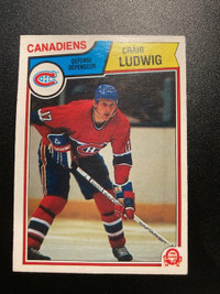 1983-84 O-Pee-Chee Craig Ludwig rookie hockey card (#190)
