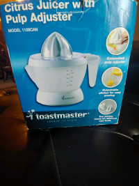 Toastmaster juicer with Pulp adjuster