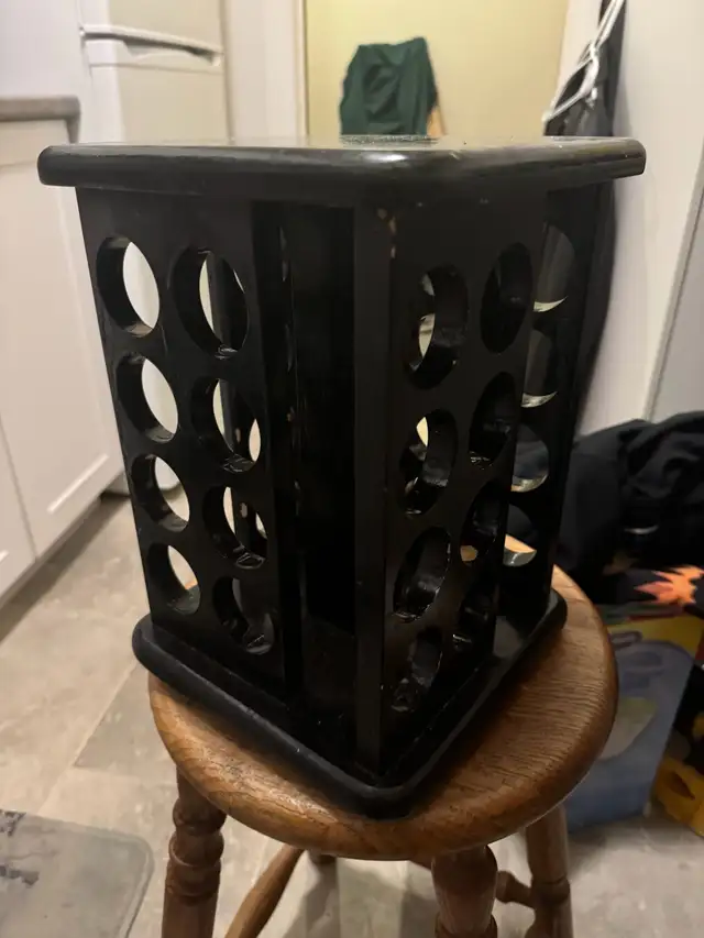 black wooden spinning spice rack62863731043074121