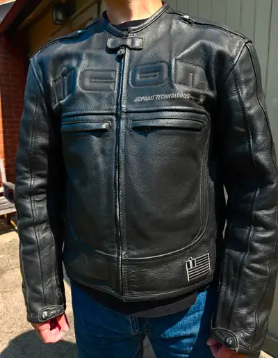 ICON Motorcycle Jacket 'motorhead' leather, View more