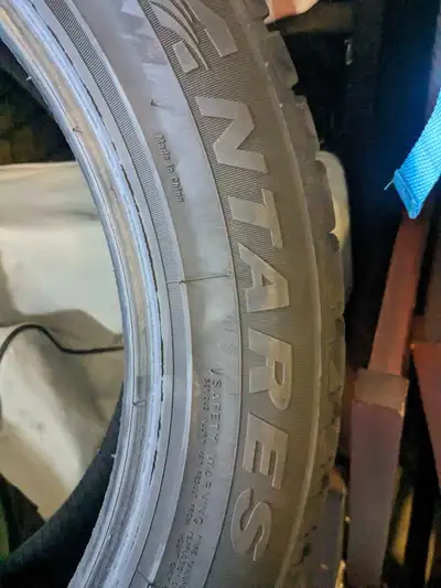 4 Ntares Winter Tires - used only one season Bought a smaller car and don't fit rims