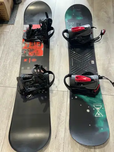 2 Snowboards for Sale (Men’s & Women’s) – Bindings Included | Ne, View more