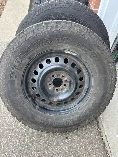 Not great shape but have tread left came off older dodge pick up truck