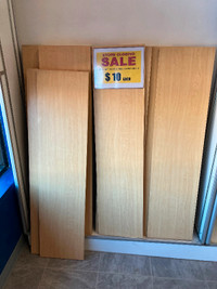 Melamine board shelf shelving 4’ long