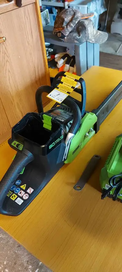 Greenworks 80v chainsaw , View more