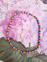 Colourful beaded necklace 