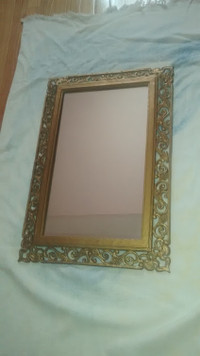 Gold  Wood Framed Mirror