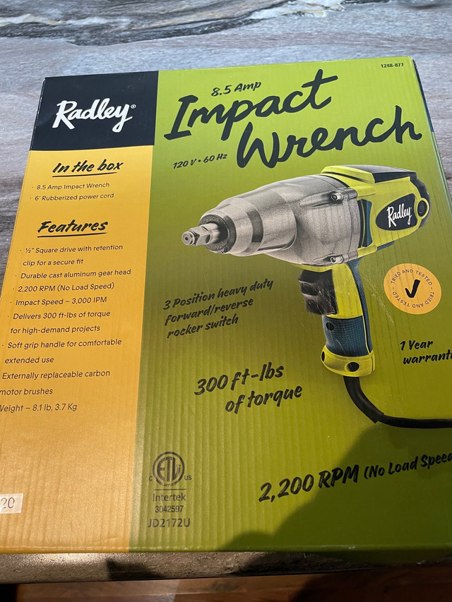 Radley 1/2” impact wrench  in Power Tools in Edmonton