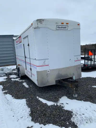 Pre-owned Haulmark enclosed trailer, 4 new tires , It includes a convenient side door for easy acces...