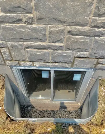 Concrete Cutting Egress Window & Side Door Entrance, View more