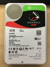 Seagate Ironwolf 12TB HDD used, warranty until Mar-2025 25T9