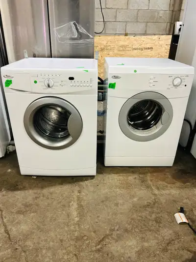 whirlpool 24 inch washer and dryer only 575/- Perfect working condition and looks new We do delivery...