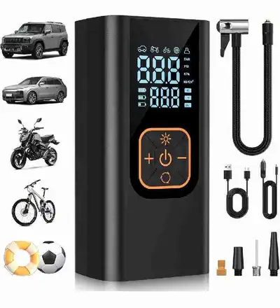 180PSI Tire Inflator Portable Air Compressor, 6X Faster Air Pump, View more