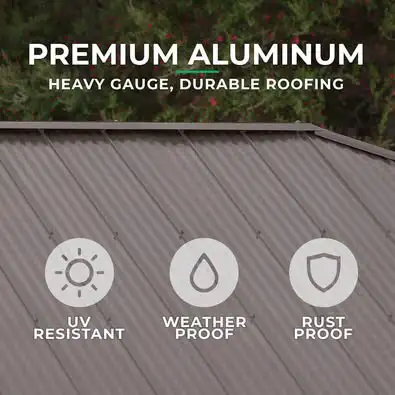 BRAND NEW IN BOX LARGE SIZE 12’ x 20’ YARDISTRY MERIDIAN GAZEBO in Patio & Garden Furniture in Windsor Region - Image 8